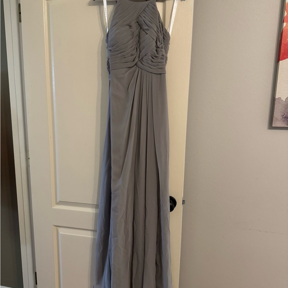 Elegant Gray Evening Gown